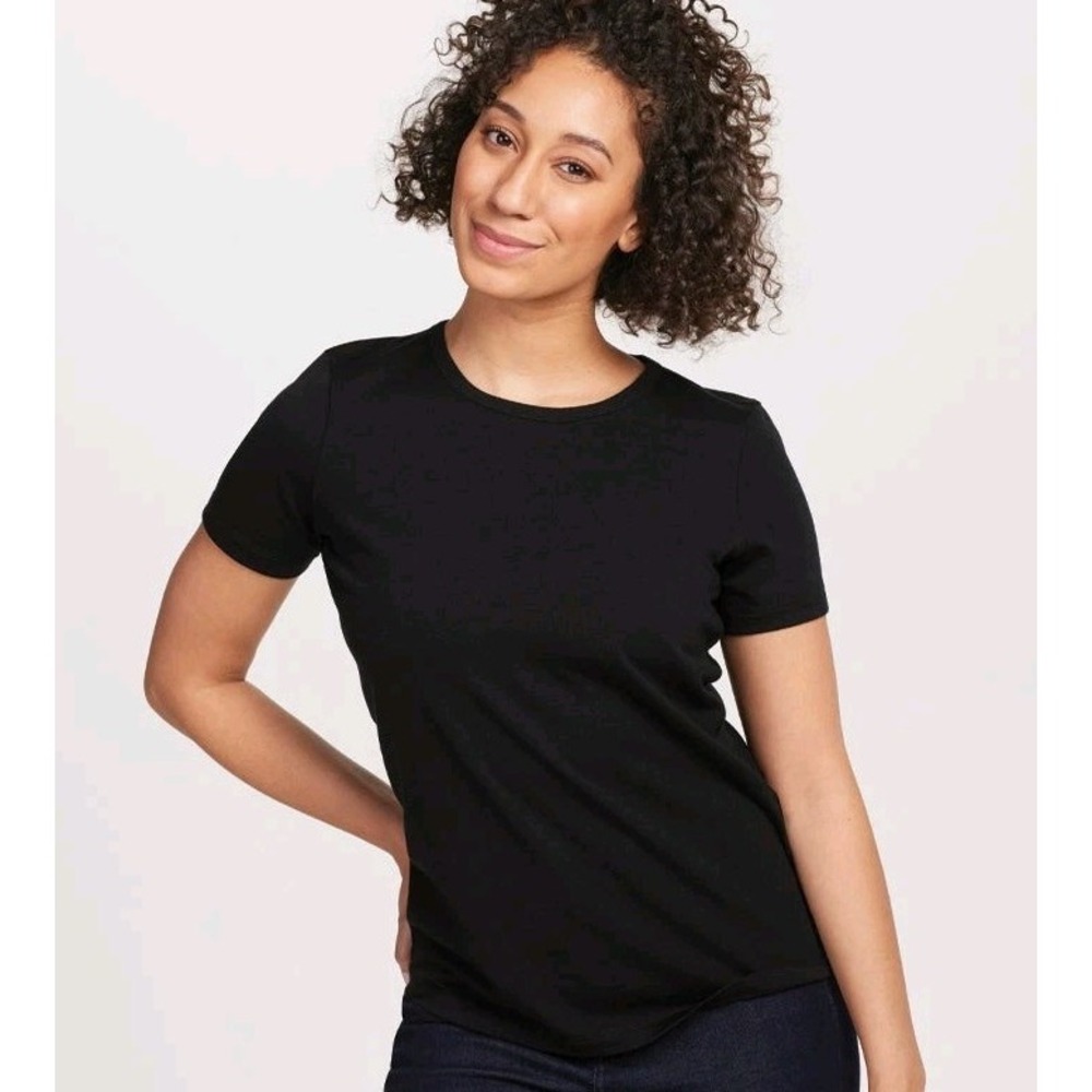 NEW Woolx Liza Crew Neck Tee Merino Wool Loose Fit - Size Small